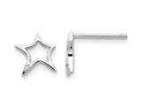 Sterling Silver Star Charm Post Earrings